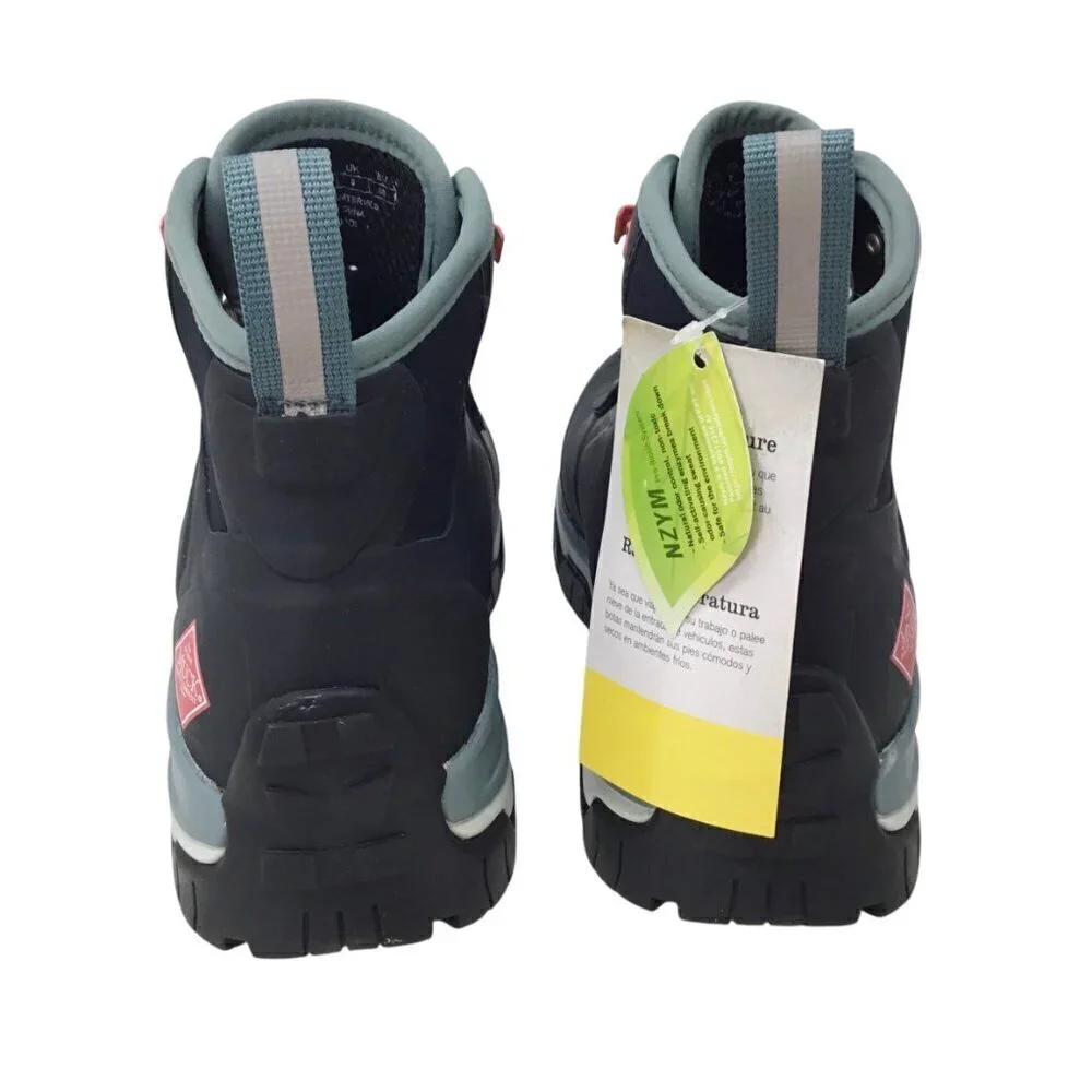 Apex Muck Boot NIB Lace Up 7 Black Pink Waterproof Neoprene Insulated AXWL-000